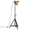 vidaXL gulvlampe 35x35x65/95 cm 25 W E27 antik messingfarve