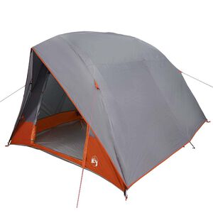 vidaXL Camping telt med tag Gr&aring; og orange 320 x 275 x 190 cm taft