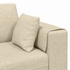 vidaXL Sofa med pude Creme 250 x 77 x 76 cm Stof