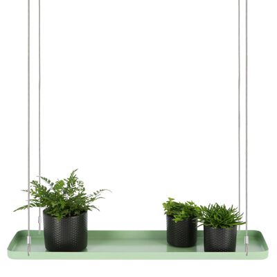 Esschert Design hængende plantebakke str. L rektangulær grøn