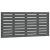 vidaXL sengegavl 141x3x63 cm massivt fyrretr&aelig; gr&aring;