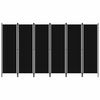 vidaXL 6-panels rumdeler 300 x 180 cm sort