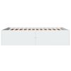 vidaXL sengestel 140x190 cm konstrueret træ hvid