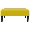 vidaXL 2-personers sovesofa med fodskammel velour gul