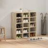 vidaXL Sko skab Sonoma eg 77,5 x 30 x 83,5 cm Konstrueret tr&aelig;