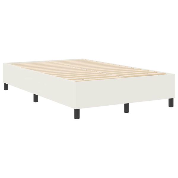 vidaXL Platform sengestel Creme 120 x 190 cm Stof
