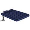 Bestway oppustelig luftmadras med pude og pumpe 203x152x22 cm 67374