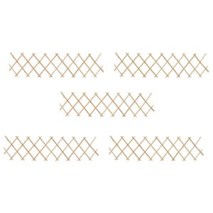 vidaXL espalierhegn 5 stk. 180x30 cm massivt fyrretr&aelig;