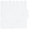 vidaXL Fjerflise 10 pcs Hvid 30 x 30 cm Polyurethan og PET