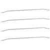 vidaXL Tarpaulin Bracket til Trailere 4 stk. S&oslash;lv 136-218 cm Aluminium