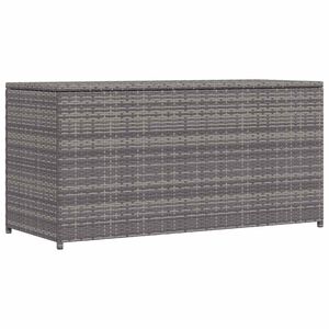 vidaXL opbevaringskasse til haven 120x50x60 cm polyrattan grå