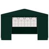vidaXL festtelt med sidevægge 4x4 m 90 g/m² grøn