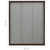 vidaXL plisseret insektnet til vinduer aluminium 60x80 cm brun