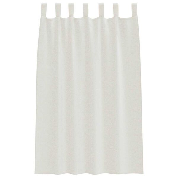 vidaXL Voile Gardin med gardiner 2 pcs Creme 175 x 140 cm Polyester