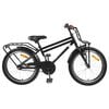vidaXL B&oslash;rnecykel 18 tommer til 5-7 &aring;r gammel Sort