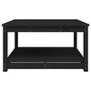 vidaXL havebord 82,5x82,5x45 cm massivt fyrretræ sort