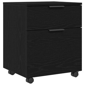 vidaXL Fil kabinett med skuffe Sort eg 45 x 38 x 54 cm Konstrueret tr&aelig;