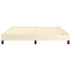 vidaXL Boxspring sengeramme 160x200 cm kunstl&aelig;der cremefarvet