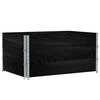 vidaXL pallerammer 3 stk. 120x80 cm massivt fyrretr&aelig; sort