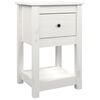 vidaXL sengebord 40x35x61,5 cm massivt fyrretr&aelig; hvid
