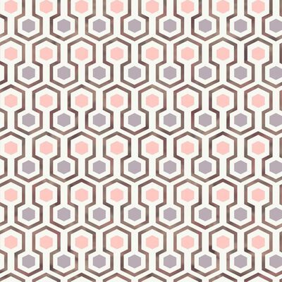 aluminium dynasti faldskærm Good Vibes tapet Hexagon Pattern pink og lilla | vidaXL.dk