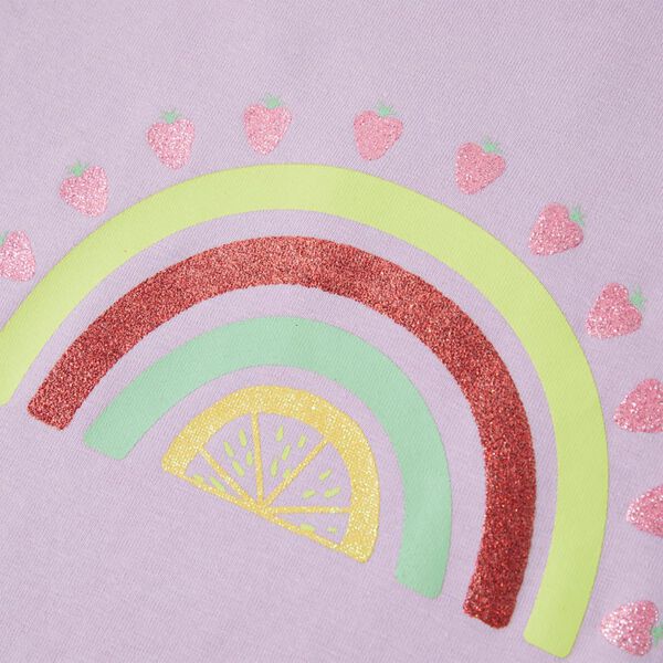 T-shirt til børn str. 140 lilla