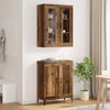 vidaXL Highboard Gammelt tr&aelig; 69,5 x 34 x 180 cm Konstrueret tr&aelig;
