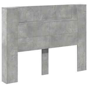 vidaXL Hovedg&aelig;rde kabinet med LED Beton 140 x 16,5 x 103,5 cm