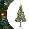 vidaXL Kunstigt juletr&aelig; med 300 LED'er Gr&oslash;n 180 cm PVC og St&aring;l