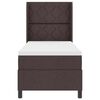 vidaXL Box spring seng med madras M&oslash;rkebrun 80 x 200 cm Stof
