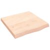 vidaXL bordplade 60x60x(2-6) cm ubehandlet massivt egetr&aelig;