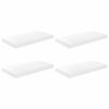 vidaXL v&aelig;ghylder 4 stk. 50x23x3,8 cm MDF hvid h&oslash;jglans