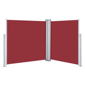 vidaXL sammenrullelig sidemarkise 120 x 600 cm red