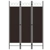 vidaXL 3-panels rumdeler 120x180 cm brun