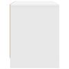 vidaXL sengeborde 2 stk. 45x34x44,5 cm konstrueret tr&aelig; hvid
