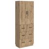 vidaXL Skab S&aelig;t 2 stk. 66 x 34,5 x 87 cm Konstrueret tr&aelig; Artisan-eg