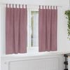 vidaXL M&oslash;rkl&aelig;gningsgardiner 2 pcs M&oslash;rk pink 140 x 175 cm Fl&oslash;jl