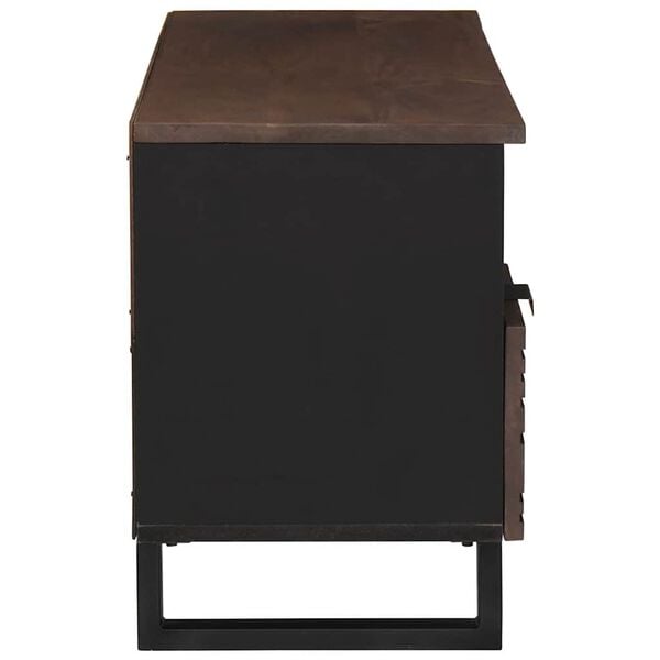 vidaXL TV Enheder med skuffe Valn&oslash;d 100 x 33 x 46 cm Konstrueret tr&aelig;