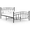 vidaXL sengestel 200x200 cm metal sort