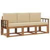 vidaXL Udend&oslash;rs sofagruppe 3 stk. Naturlig og Beige