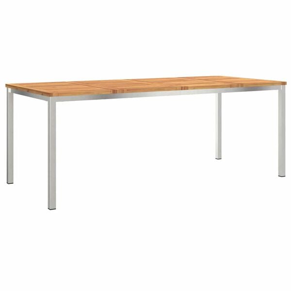 vidaXL Spisebord Brun 200 x 90 x 75 cm Massivt Akacietr&aelig;