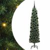 vidaXL Kunstigt juletr&aelig; med stativ Gr&oslash;n 180 cm PVC og St&aring;l og Plastik
