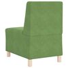 vidaXL Modulsofa enhed uden arme 3 pcs Lys gr&oslash;n 55 x 74 x 82 cm Fl&oslash;jl