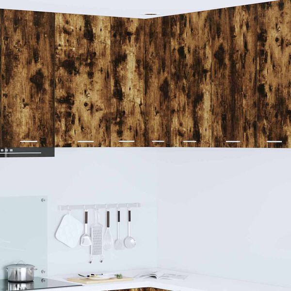 vidaXL H&aelig;ngeskab R&oslash;get Eg og Hvid 57 x 57 x 80 cm Konstrueret tr&aelig;