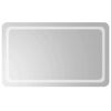 vidaXL LED badev&aelig;relsesspejl Transparent 100 x 60 cm h&aelig;rdet glas