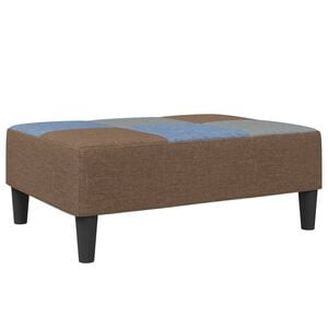 vidaXL fodskammel 77x55x31 cm stof patchwork