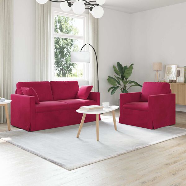 vidaXL Sofa 2 pcs Vinr&oslash;d 158 x 78 x 80 cm Fl&oslash;jl