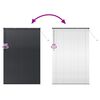 vidaXL Persienner med gardiner Sort 220 x 145 cm Aluminium