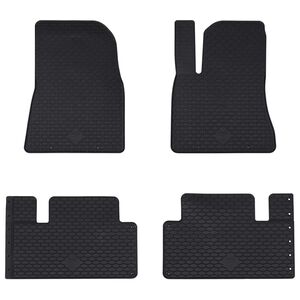 vidaXL Bilm&aring;tte 4 pcs Sort Passer til Tesla MODEL 3 2017- 4D Aft Gummi