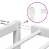 vidaXL sengeramme 180x200 cm metal hvid